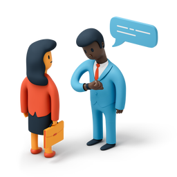 Echange réunion employé salle de réunion