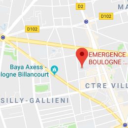 Plan d'accès de l'espace de coworking  de Boulogne Billancourt